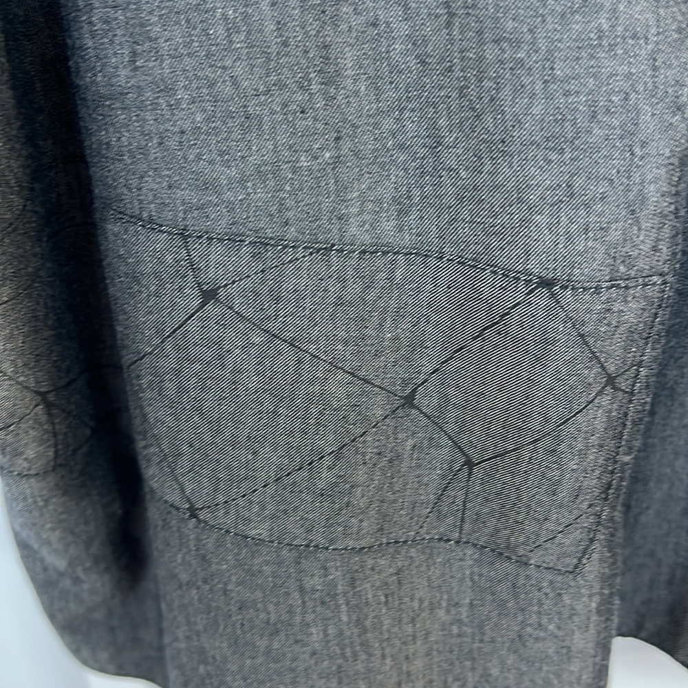 Grey kimono style jacket from zero waste collection made from recycled c… - Picture 6 of 7